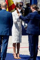 Queen Letizia Chairs Event Of The Aviation Academy of Spain's Army - Madrid