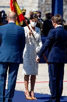 Queen Letizia Chairs Event Of The Aviation Academy of Spain's Army - Madrid
