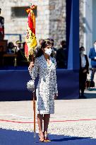 Queen Letizia Chairs Event Of The Aviation Academy of Spain's Army - Madrid