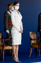 Queen Letizia Chairs Event Of The Aviation Academy of Spain's Army - Madrid
