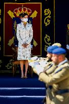 Queen Letizia Chairs Event Of The Aviation Academy of Spain's Army - Madrid