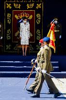 Queen Letizia Chairs Event Of The Aviation Academy of Spain's Army - Madrid