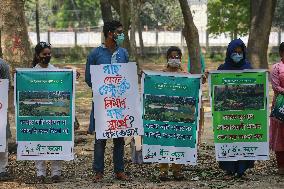 Pro-environmentalist youth organization Green Voice activists - Dhaka