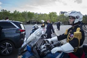 Macron at ceremony for 76th anniversary of WWII victory - Paris