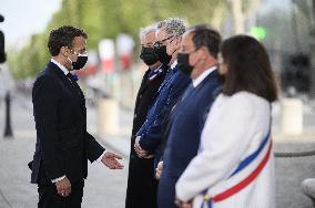 Macron at ceremony for 76th anniversary of WWII victory - Paris