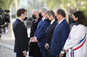 Macron at ceremony for 76th anniversary of WWII victory - Paris