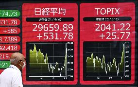 Surge in Tokyo stocks