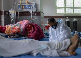 Covid Patients In Kashmir Hospital