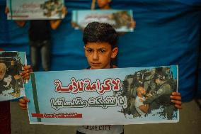 Mass rally against Israeli raid on Al-Aqsa Mosque - Gaza