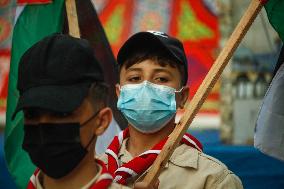 Mass rally against Israeli raid on Al-Aqsa Mosque - Gaza