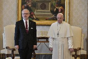 Pope Francis Meets President of the Republic of Latvia - Vatican