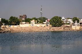 Deserted View Of Holy Pushkar Lake During The Lockdown - Rajasthan