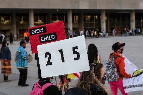 Vigils For The 215 Indigenous Children - Canada