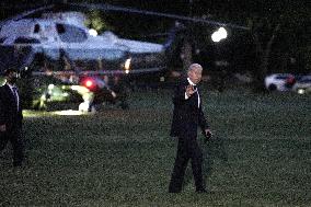 Joe Biden returns from Oklahoma - Washington