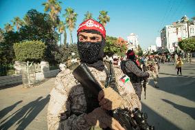 PFLP Militants Parade - Gaza