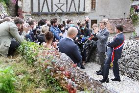 President Macron Visits Saint-Cirq-Lapopie