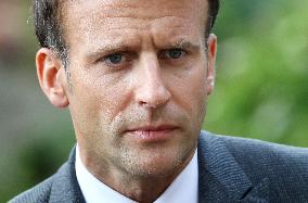 President Macron Visits Saint-Cirq-Lapopie