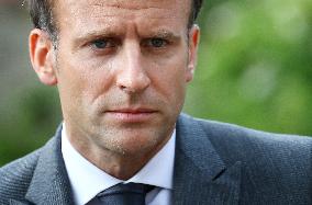 President Macron Visits Saint-Cirq-Lapopie