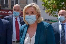 Marine Le Pen On The Campaign Trail - Saint-Chamond