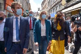 Marine Le Pen On The Campaign Trail - Saint-Chamond