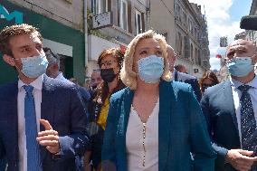 Marine Le Pen On The Campaign Trail - Saint-Chamond