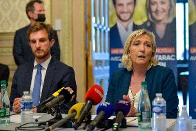 Marine Le Pen On The Campaign Trail - Saint-Chamond