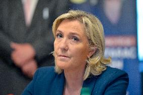 Marine Le Pen On The Campaign Trail - Saint-Chamond