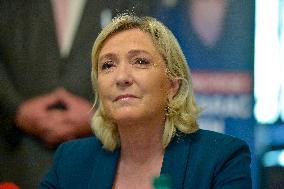 Marine Le Pen On The Campaign Trail - Saint-Chamond