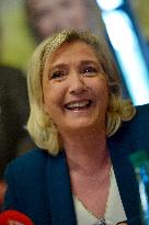 Marine Le Pen On The Campaign Trail - Saint-Chamond