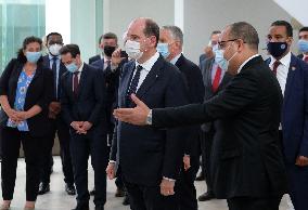 French PM Castex Visits Bardo Museum - Tunis