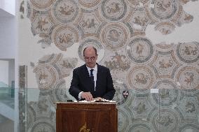 French PM Castex Visits Bardo Museum - Tunis