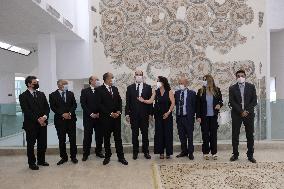 French PM Castex Visits Bardo Museum - Tunis
