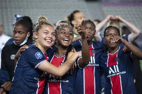 French Women PSG Team Celebrates Victory - Paris