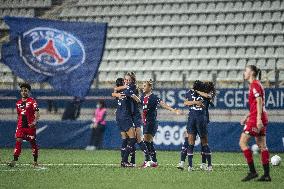 French Women PSG Team Celebrates Victory - Paris