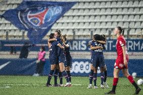 French Women PSG Team Celebrates Victory - Paris