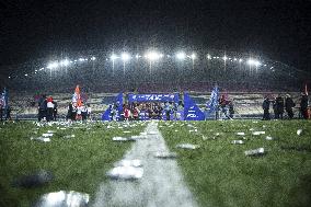 French Women PSG Team Celebrates Victory - Paris