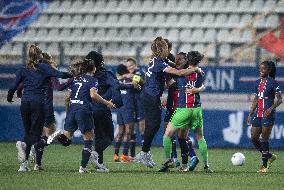 French Women PSG Team Celebrates Victory - Paris