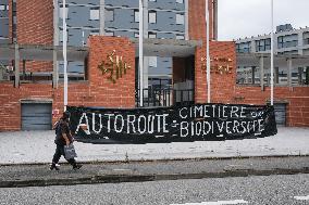 Rally against the creation of the Toulouse motorway