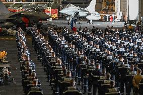 Jean Castex Aboard French Aircraft Carrier Charles-De-Gaulle - Toulon