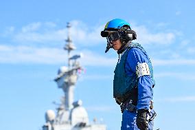 Jean Castex Aboard French Aircraft Carrier Charles-De-Gaulle - Toulon