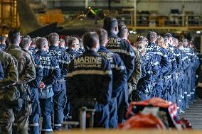 Jean Castex Aboard French Aircraft Carrier Charles-De-Gaulle - Toulon