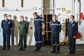 Jean Castex Aboard French Aircraft Carrier Charles-De-Gaulle - Toulon