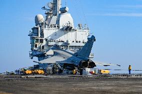 Jean Castex Aboard French Aircraft Carrier Charles-De-Gaulle - Toulon