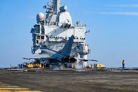 Jean Castex Aboard French Aircraft Carrier Charles-De-Gaulle - Toulon