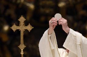 Pope Francis Celebrates The Corpus Christi Mass - Vatican