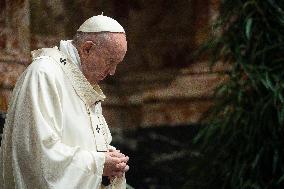 Pope Francis Leads A Holy Mass - Vatican