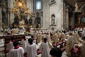 Pope Francis Leads A Holy Mass - Vatican