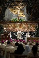 Pope Francis Leads A Holy Mass - Vatican