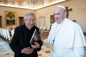 Pope Francis meets with Priests of St. Louis of the French Boarding School