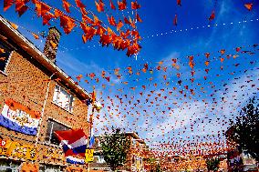 Streets decorated in The Hague for European Football Championship